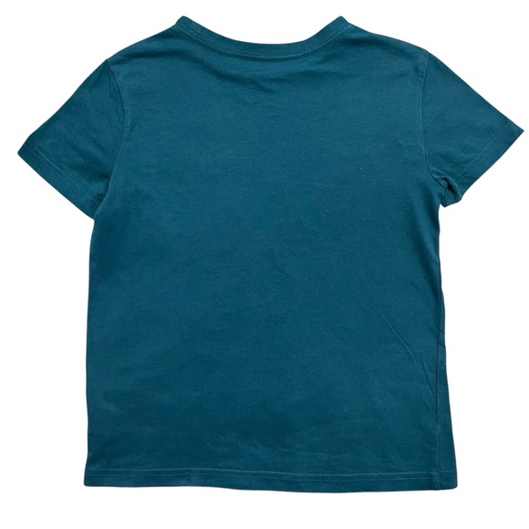 Rumi + Ryder S (6-7) Teal 'Eggsercise' Gets Me Yolked Egg Graphic Tee Shirt - Picture 3 of 5
